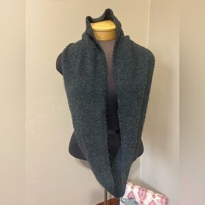 Pure Jill J.Jill Warm & Cozy Boucle Wool-Blend Infinity Scarf in Grey 60 Inch